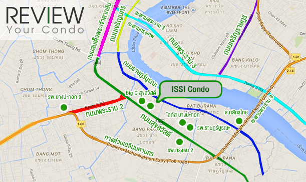 รีวิว-คอนโด-review-your-condo-คอนโดติดรถไฟฟ้า-MRT-ISSI-Condo-สุขสวัสดิ์-Location00