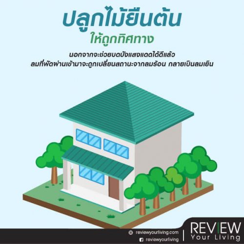 5 แนวทางบ้านเย็น เพิ่มสภาวะอยู่สบาย