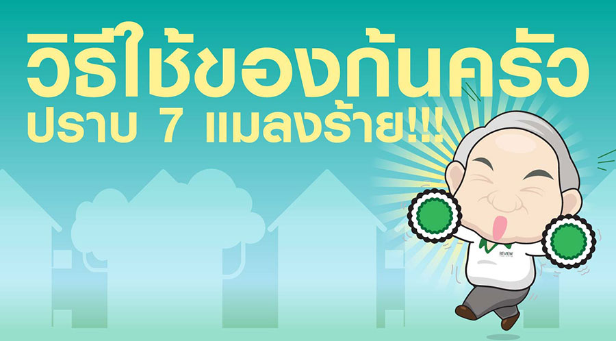 วิธีใช้ของก้นครัวปราบ 7 แมลงร้าย ให้ตายยกรังยันตัวแม่ !ปราบแมลงร้าย