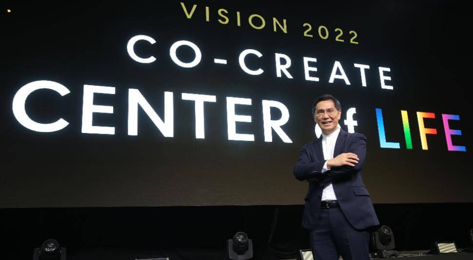 เซ็นทรัลพัฒนา บุกเบิกเทรนด์อนาคตรีเทลฝ่ายุคดิจิตอล ชูวิสัยทัศน์ “Co-Create Center of Life” อย่างเป็นรูปธรรม ภายในปี 2022 เสริมแกร่งธุรกิจทุ่มงบกว่า 1 แสนล้านบาทใน 5 ปี สร้าง ‘The New Landscape’ วงการรีเทล