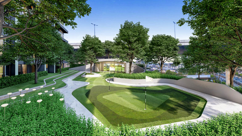 Facility Golf Simulator Putting Green Green Area Resize