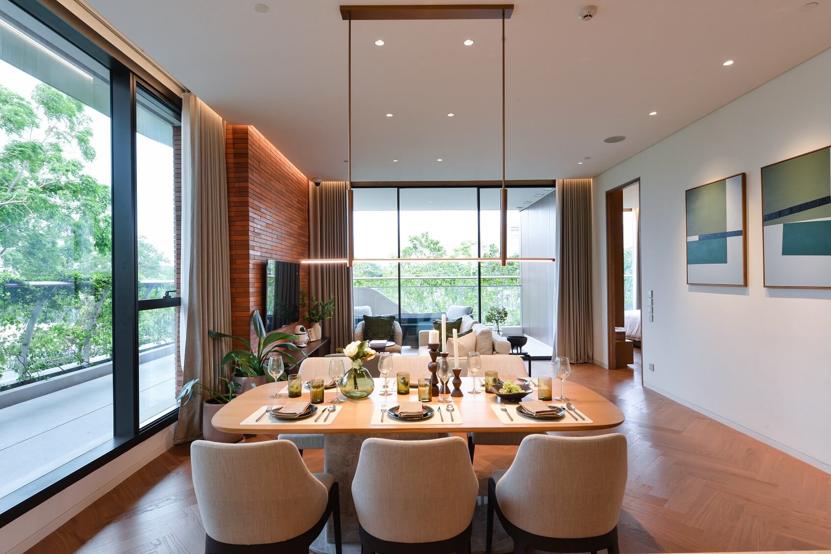 The Forestias Signature Series Dining Area