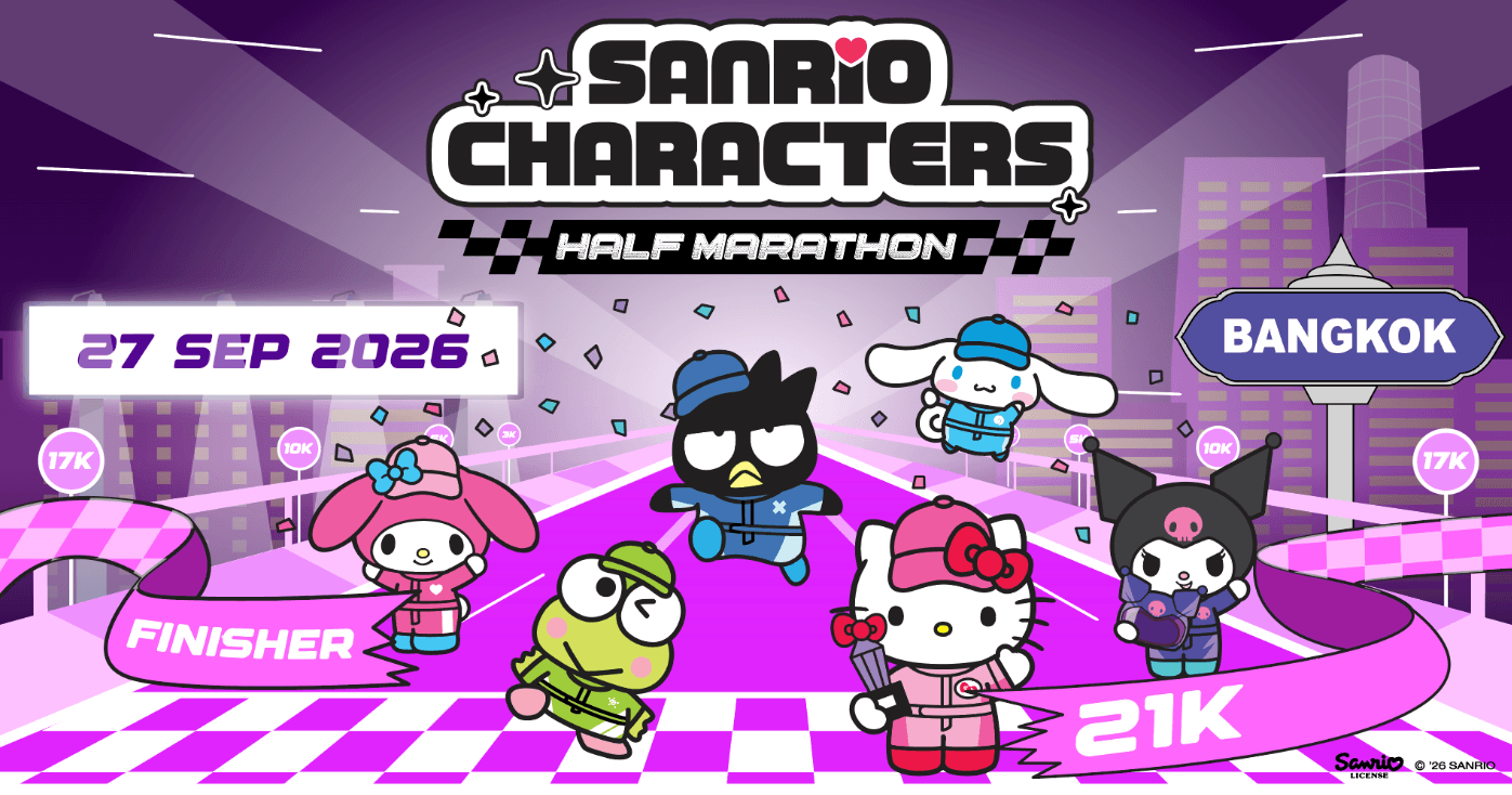 SANRIO CHARACTERS HALF MARATHON ณ วัน แบงค็อก ครั้งแรกในไทย